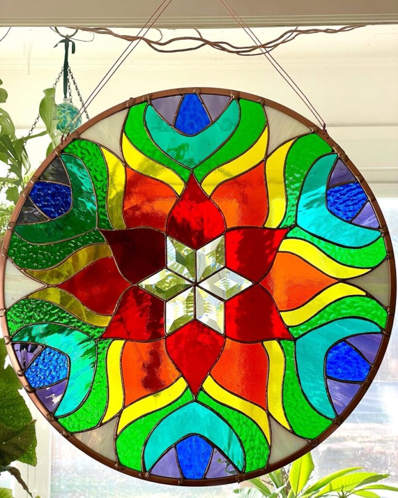 Rainbow stained glass